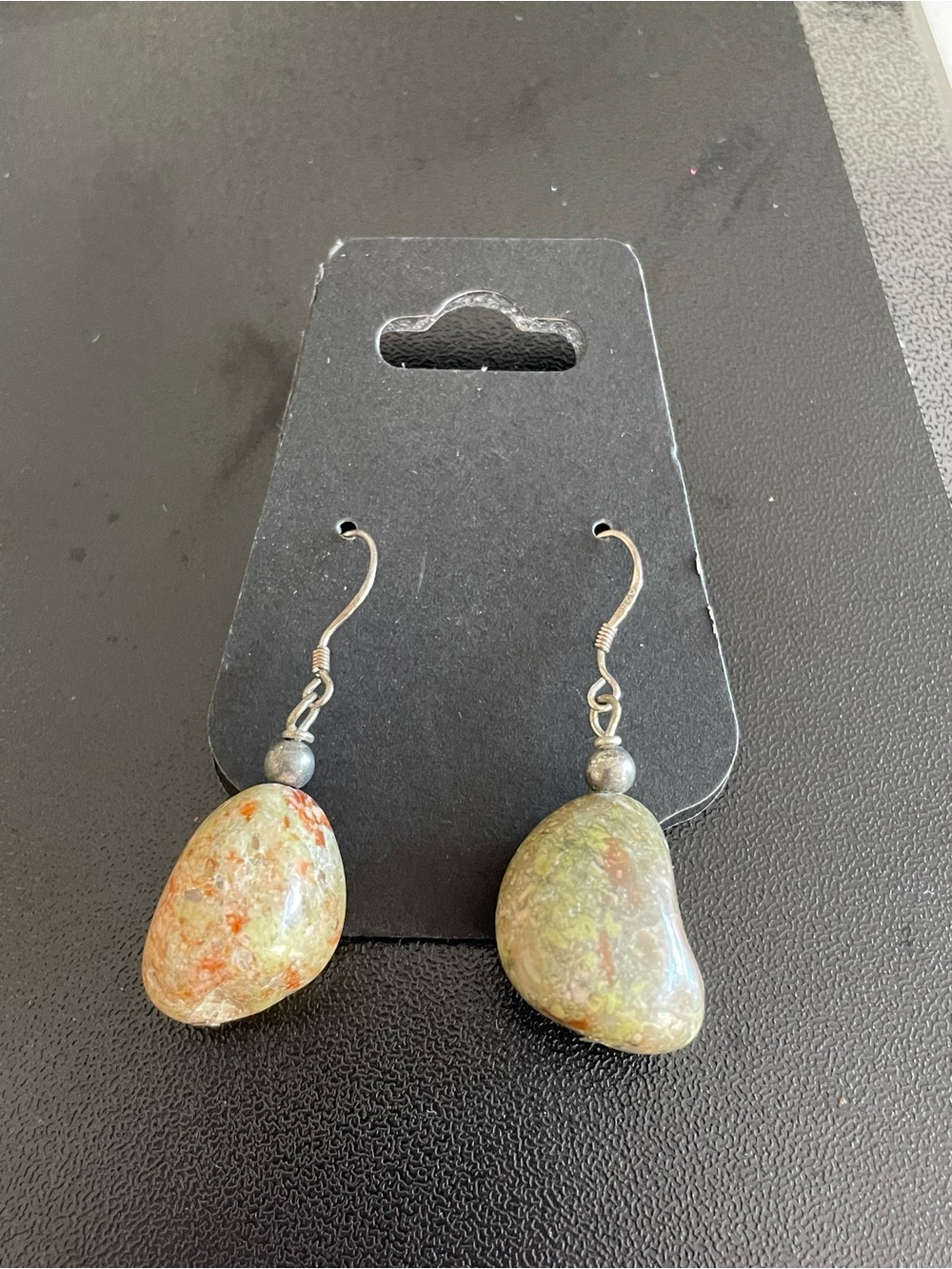 Handcrafted Multi-Tone Stone Drop Earrings - Women Jewelry